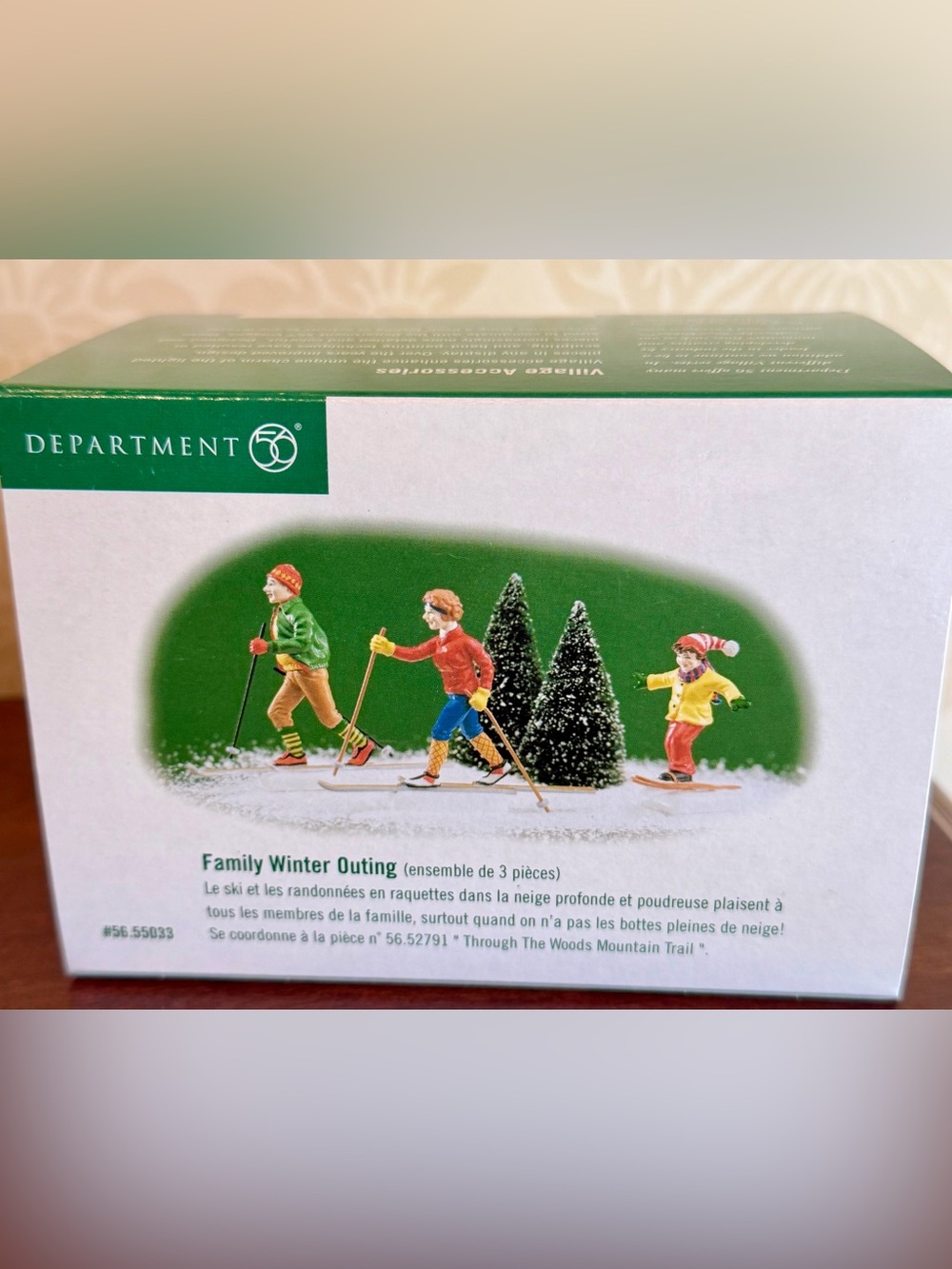 Department 56 Family Winter Outing Set of 3 #56.55033 NIB Christmas Village Acce